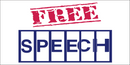 FREE SPEECH Bumper Sticker United States American Made