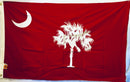 South Carolina Red 3'X5' Cotton Flag