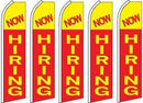 NOW HIRING RED SWOOPER FLAG