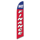 We Finance 11.5'x2.5' Swooper Flag Rough Tex® Knit Feather