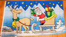 Santa Sleigh Christmas Flag 3x5 Rough Tex 100D ® Seasonal Holiday Flags