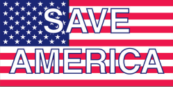 Save America USA Bumper Sticker Made In USA
