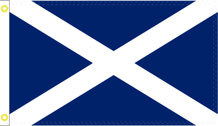 Scotland Cross 3'X5' Flag ROUGH TEX® 100D