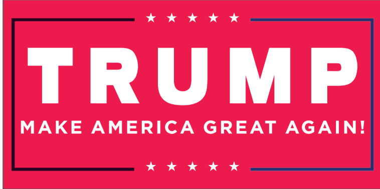 Trump M A G A Red - Bumper Sticker