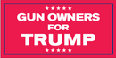 Gun Owners For Trump Red - Bumper Sticker