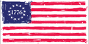 Betsy Ross 1776   - Bumper Sticker