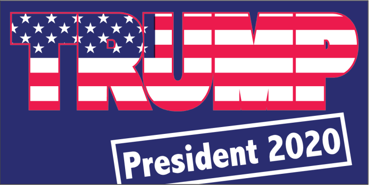 Trump President 2020 - Bumper Sticker