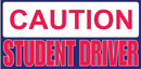 Caution Student Driver - Bumper Sticker