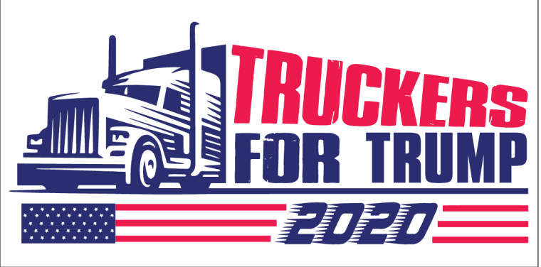 Truckers For Trump 2020 -  Bumper Sticker