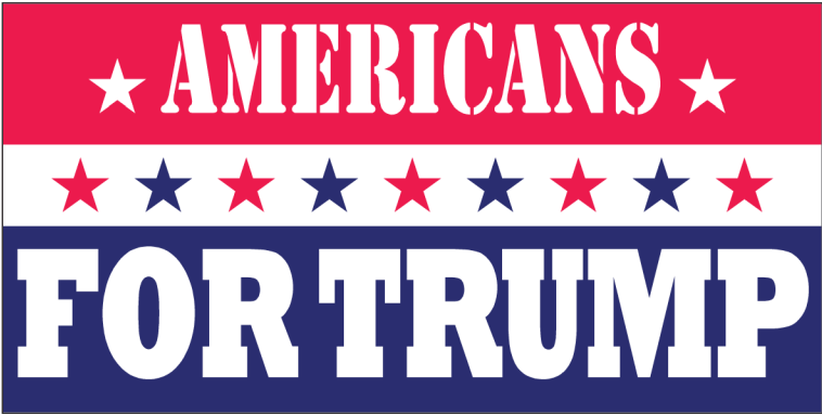 Americans For Trump - Bumper Sticker