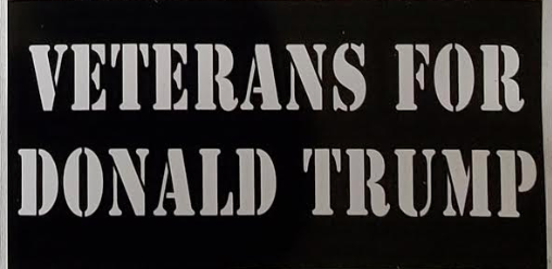 Veterans For Donald Trump- Bumper Sticker