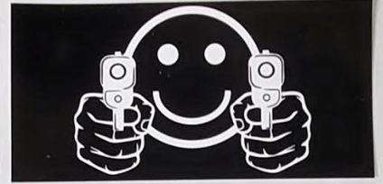 Smiley Face Guns- Bumper Sticker