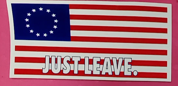 Betsy Ross Just Leave - Bumper Sticker