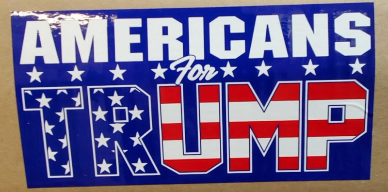 Americans For Trump Blue  -  Bumper Sticker