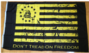 Gadsden Don't Tread On Freedom Rough Tex® 100D Size Variants (3'X5' 2'X3 12"X18")
