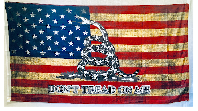 American Don't Tread On Me Vintage Flag 3'X5' Rough Tex® 68D Nylon