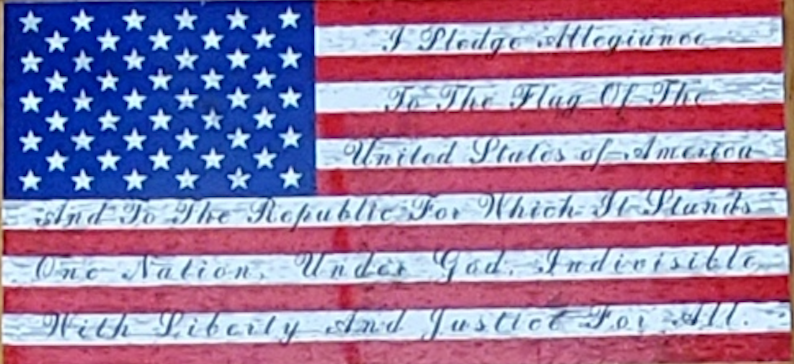 USA Pledge Allegiance  - Bumper Sticker