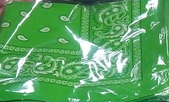 Assorted Bandana Paisley Head Wrap In Various Colors 100% Cotton 22"X22"