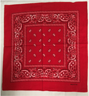 Assorted Bandana Paisley Head Wrap In Various Colors 100% Cotton 22"X22"