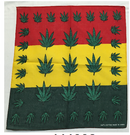 Assorted Cannabis Themed Bandana Head Wraps 100% Cotton 22"X22"