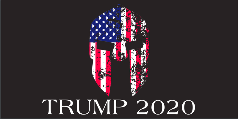 Stars And Stripes Gadsden Warrior Trump 2020  - Bumper Sticker