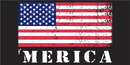 Merica USA Black 3'X5' Flag ROUGH TEX® 100D
