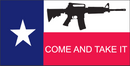 Texas Come And Take It - Bumper Sticker