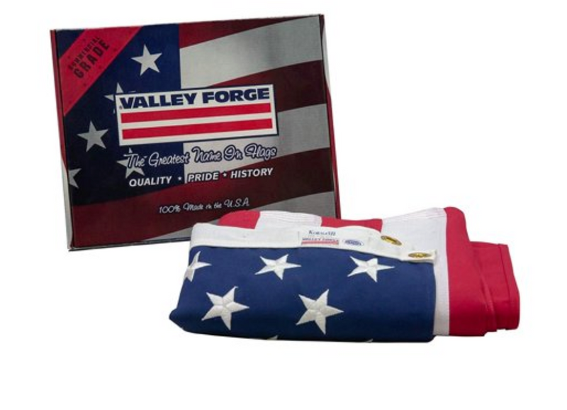BEST U.S. FLAG 3'X5' Valley Forge® Canvas - Commercial Grade FMAA Certified