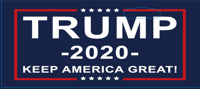 TRUMP 2020 KAG BLUE KEEP AMERICA GREAT KAG 5'X8' FLAG ROUGH TEX ® 150D NYLON