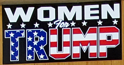 Women For Trump Black - Bumper Sticker