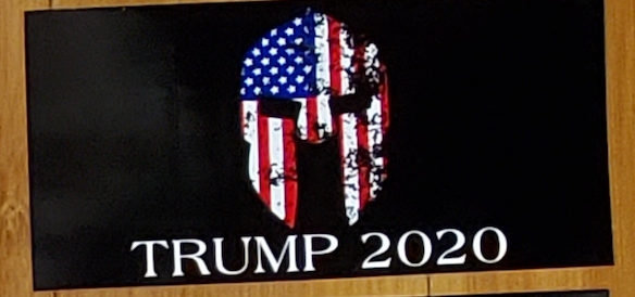 Stars And Stripes Gadsden Warrior Trump 2020  - Bumper Sticker