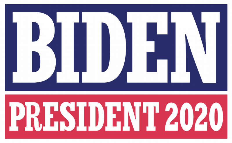 Biden 2020 Red And Blue Double Sided Yard Sign 14.5"X 23" Inches