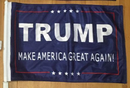 Trump Car Flags: Trump 2020, Trump Nation, Trump MAGA (red & blue); double sided Rough Tex Knit ®