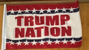 Trump Car Flags: Trump 2020, Trump Nation, Trump MAGA (red & blue); double sided Rough Tex Knit ®