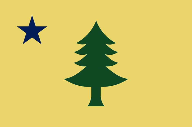 Maine 1900 Flag - 12"x18" 100D ROUGH TEX ®