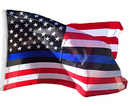 Blue Lives Matter Black White And Blue Line USA 2'X3' Flag Rough Tex® 100D