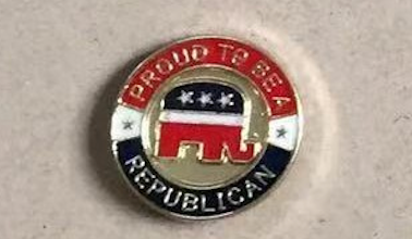 Proud To Be Republican- Cloisonne Hat & Lapel Pin