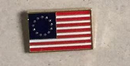 Betsy Ross Flag- Cloisonne Hat & Lapel Pin