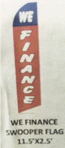 We Finance Swooper Flag