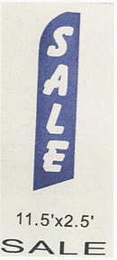 SALE Blue Swooper Flag