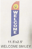 Welcome Smiley Swooper Flag