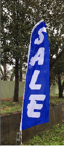 SALE Blue Swooper Flag