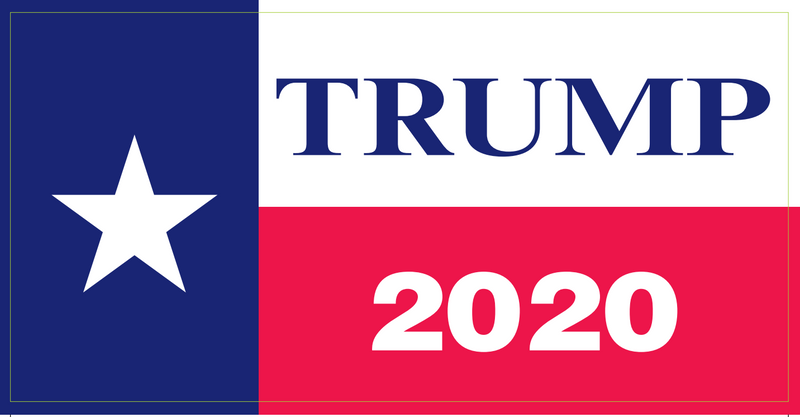 Trump 2020 Star - Bumper Sticker