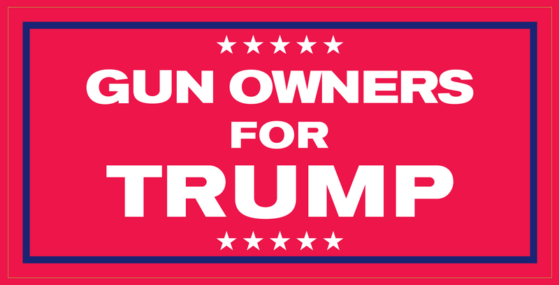 Gun Owners For Trump - Bumper Sticker