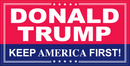 Donald Trump Keep America First KAF Red and Blue- Bumper Sticker