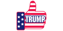 USA Thumbs Up Trump- Bumper Sticker