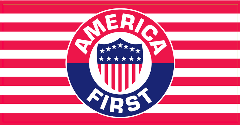 America First USA Shield - Bumper Sticker