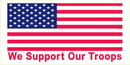 USA We Support Our Troops - Bumper Sticker
