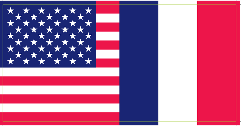USA France - Bumper Sticker