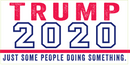 Trump 2020 Just Some People Doing Something - Bumper Sticker
